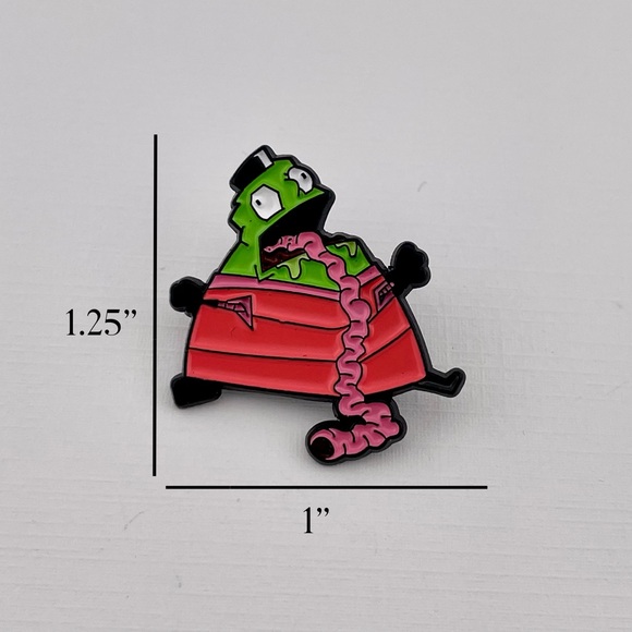 Bloated Zim Enamel Pin Invader Zim 1.25” x 1” - Picture 3 of 3